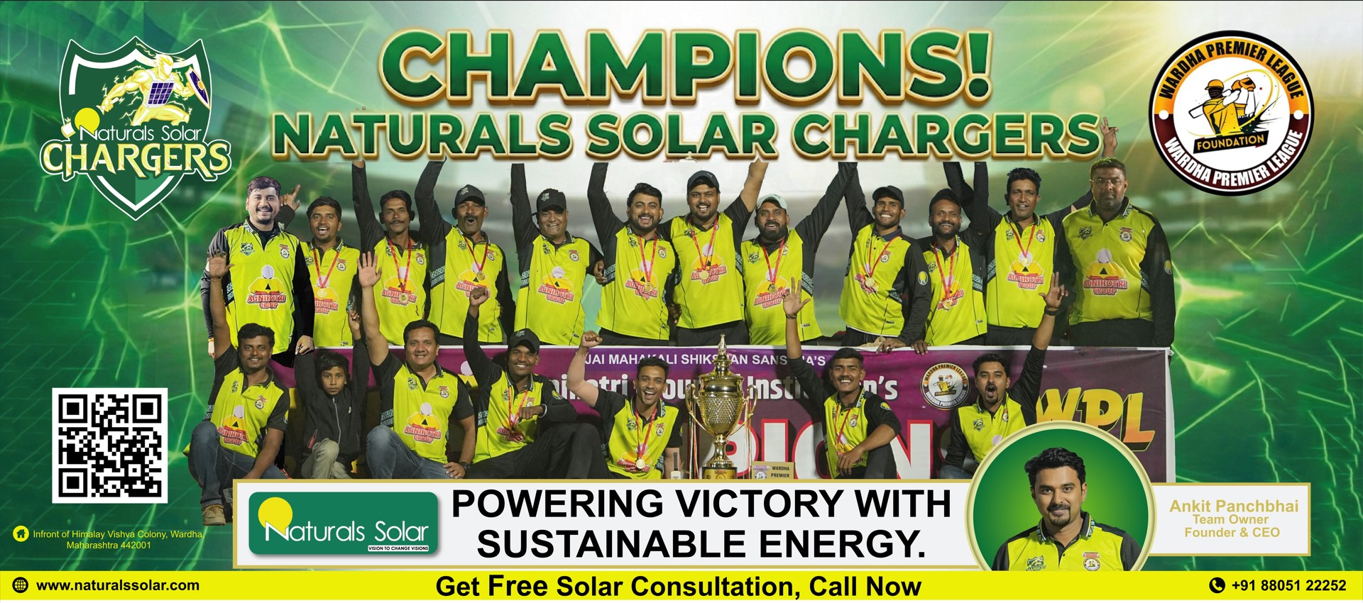 Naturals Solar Chargers Banner 1